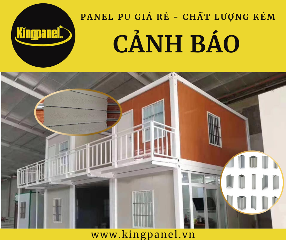 Panel pu cách nhiệt kém chất lượng