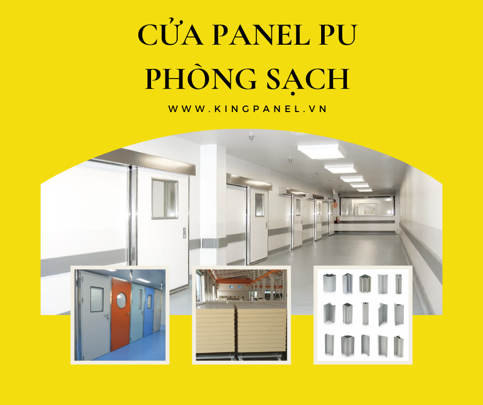 cửa panel cách nhiệt pu phòng sạch cách nhiệt