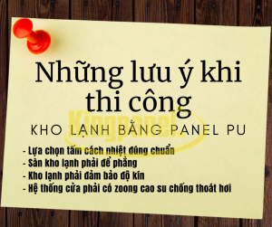 Thi công kho lạnh bằng panel Pu