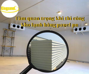 Thi công kho lạnh bằng panel Pu