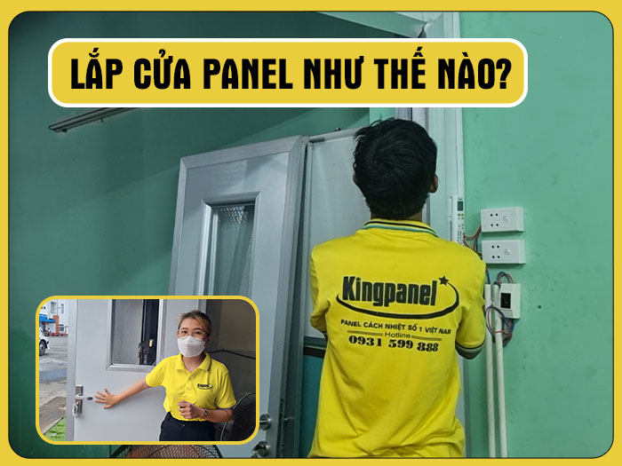 Các bước lắp cửa panel cách nhiệt