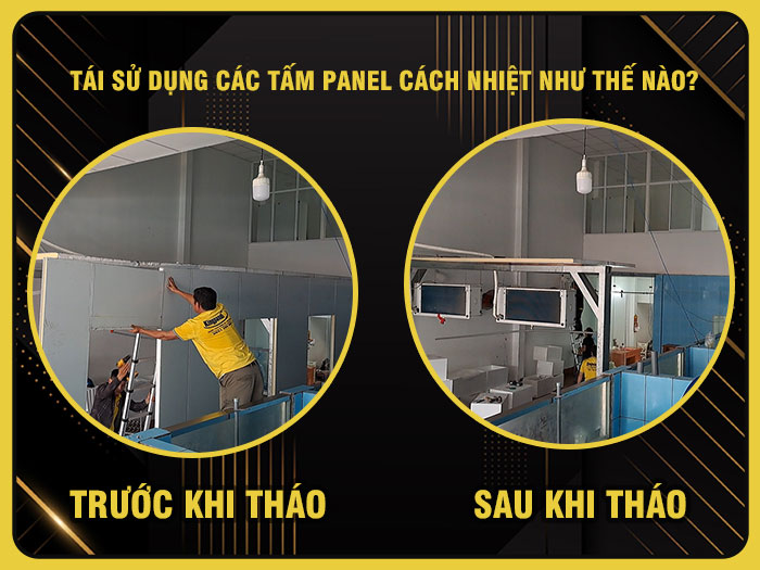 Tái sử dụng các tấm panel cách nhiệt