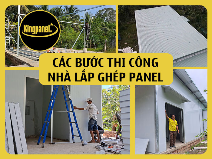 Thi công nhà lắp ghép panel