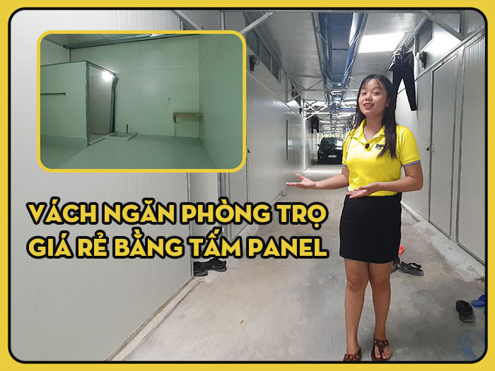 Vách ngăn phòng trọ giá rẻ bằng panel