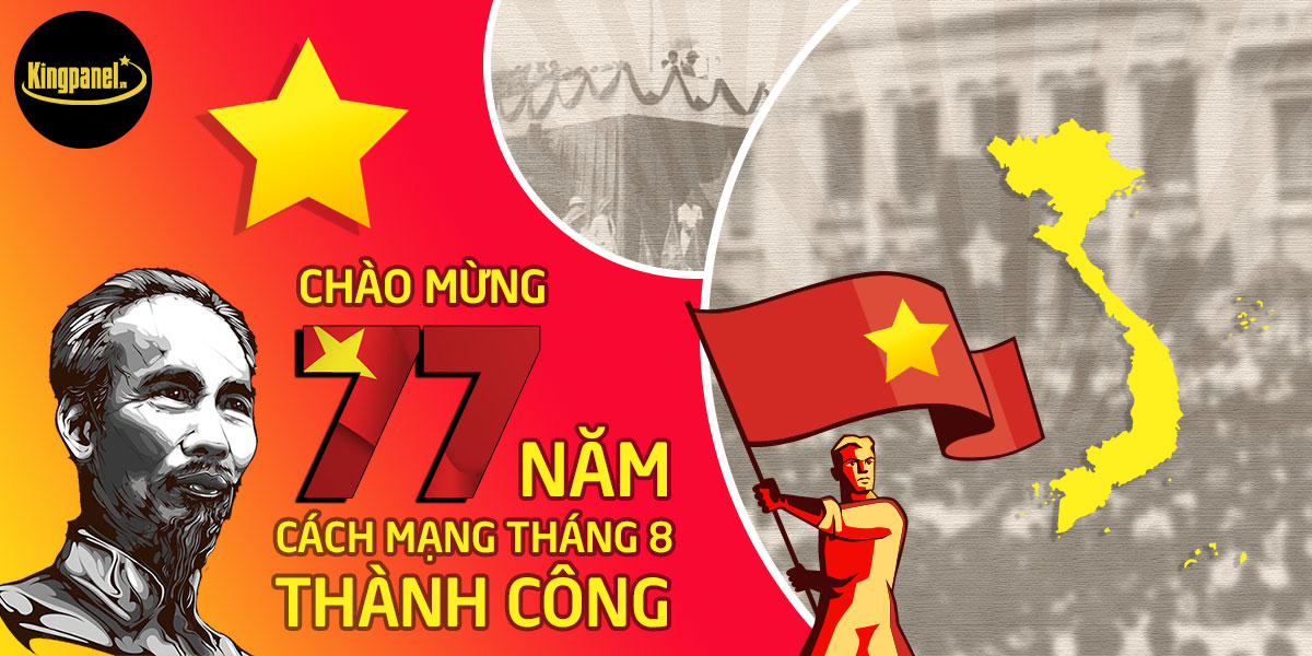 Chào mừng ngày cách mạng tháng 8