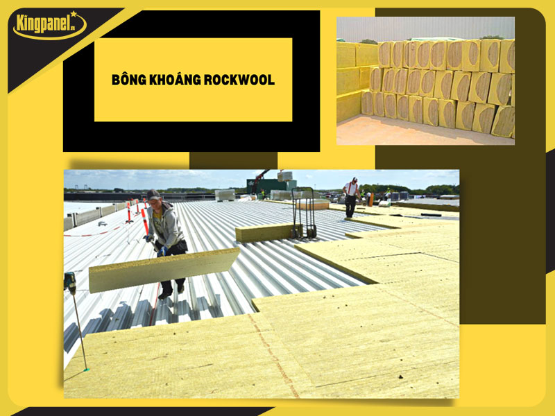 Bông khoáng rockwool lợp mái tôn