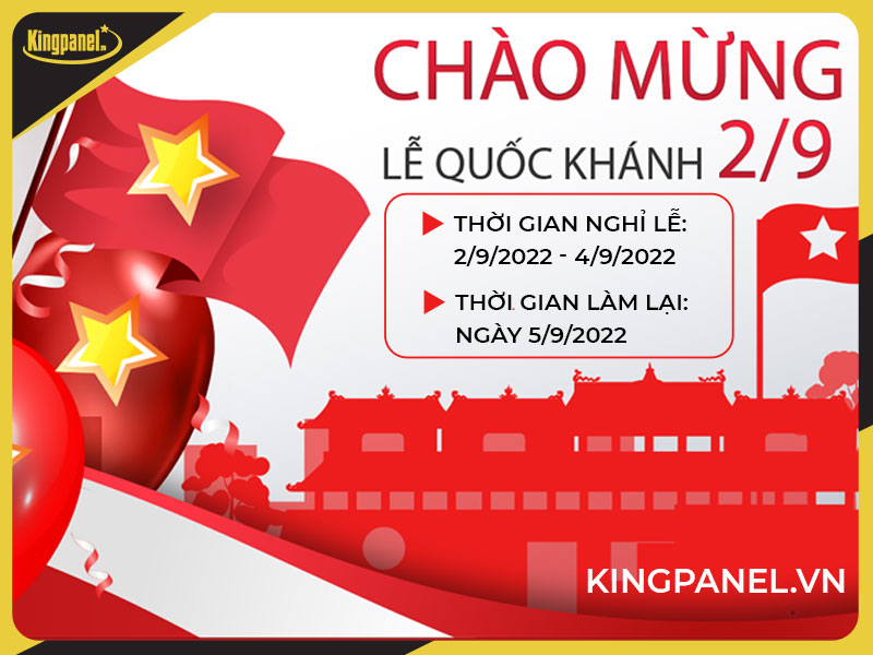 Lịch nghỉ lễ Quốc Khánh 2/9/2022