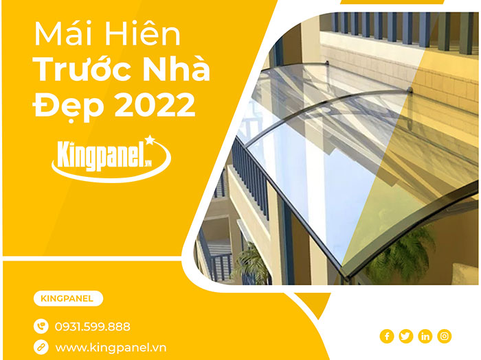 Mái hiên trước nhà đẹp 2022