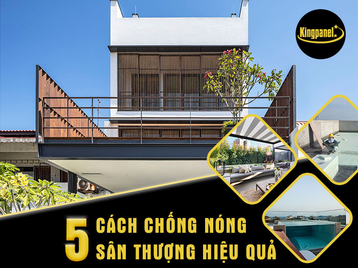 Cách chống nóng sân thượng hiệu quả