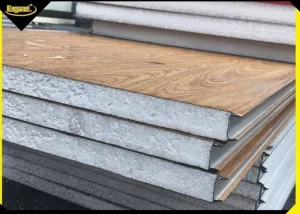 Panel EPS vân gỗ Kingpanel dùng làm vách nhà và công trình lắp ghép