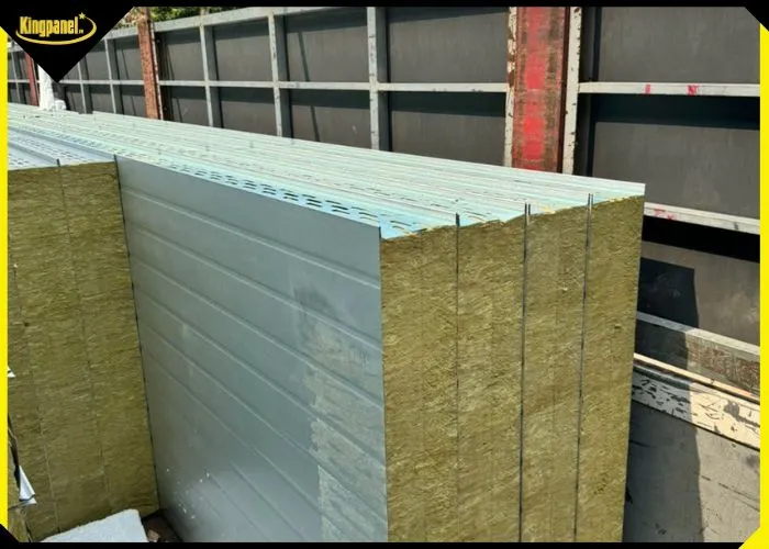 Tấm vách ngăn panel Rockwool dày 50mm cách nhiệt chống cháy