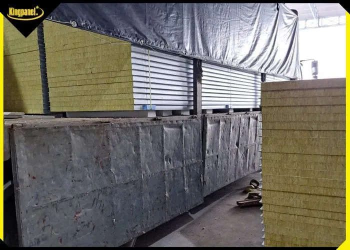 Các tấm panel Rockwool dày 50mm cách nhiệt chống cháy
