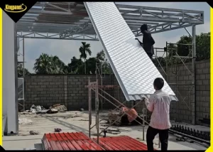 Thi công lợp tôn PU cách nhiệt chống nóng cho mái nhà xưởng