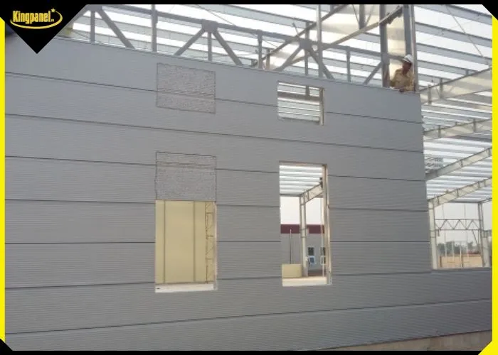 Thi công lắp đặt vách ngăn panel rockwool chống cháy cho nhà xưởng công nghiệp