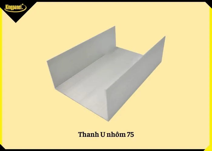 Thanh U nhôm 75 phụ kiện vách panel cách nhiệt