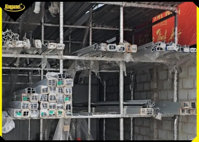 Kho phụ kiện thanh U nhôm và nhôm định hình vách panel