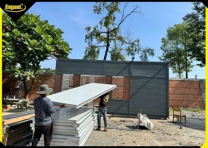 Xây nhà panel lắp ghép chỉ cần các tấm Panel