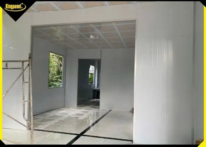 nhà panel có thể làm trần và vách 
