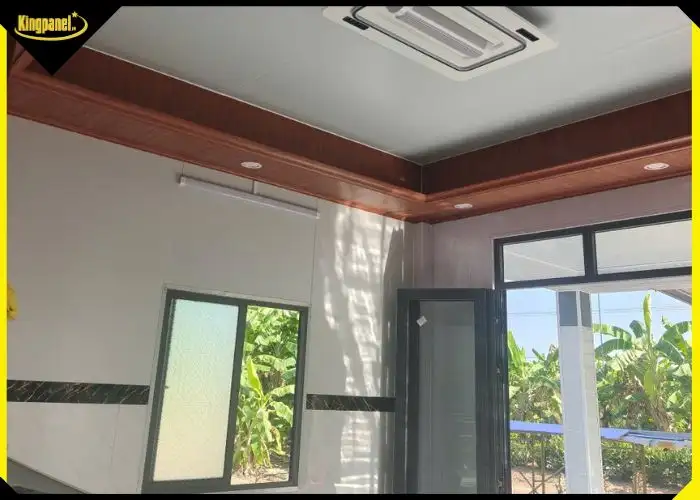 Nhà bằng panel có cấu tạo 3 lớp cách âm cách nhiệt khá tốt