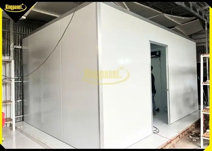 Vách ngăn phòng với tấm cách nhiệt panel eps thi công nhanh gọn hơn