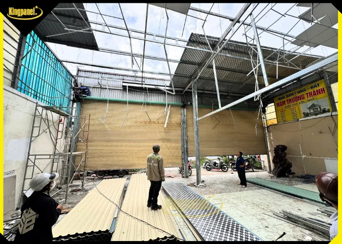 Báo giá mái tôn PU cách nhiệt cho nhà xưởng, kho