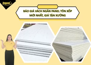 Báo giá vách ngăn panel tôn xốp mới nhất giá tận xưởng