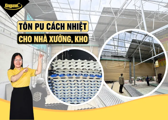 Mái tôn PU cách nhiệt