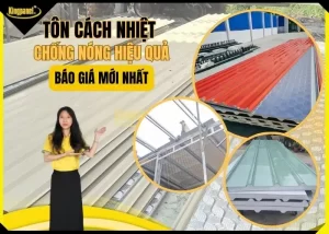 Tôn cách nhiệt giúp hạn chế nhiệt truyền từ mái xuống, giảm nóng và tiếng ồn