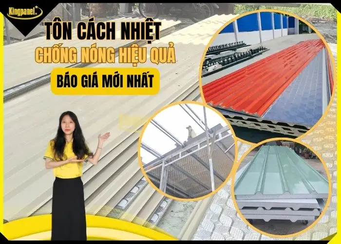Tôn cách nhiệt giúp hạn chế nhiệt truyền từ mái xuống, giảm nóng và tiếng ồn
