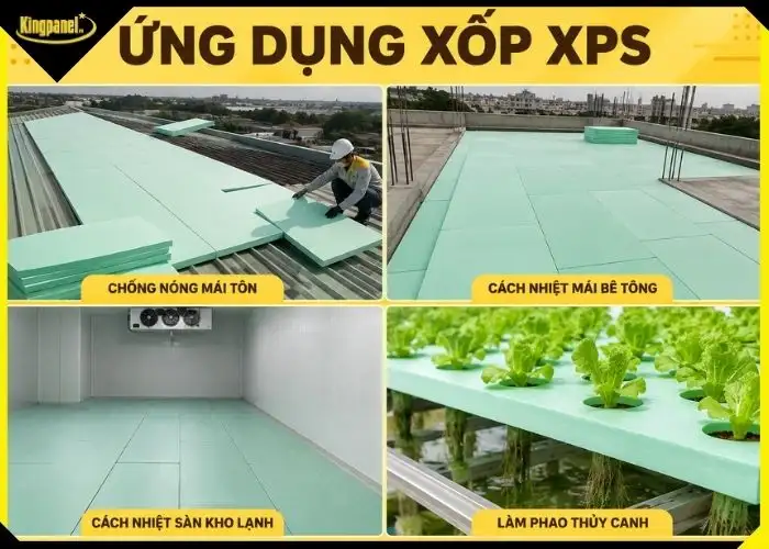 Ứng dụng xốp xps cho nhiêu công trình có hạng mục chống nóng