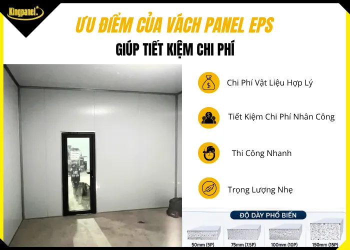 Ưu điểm của vách panel eps giúp tiết kiệm chi phí