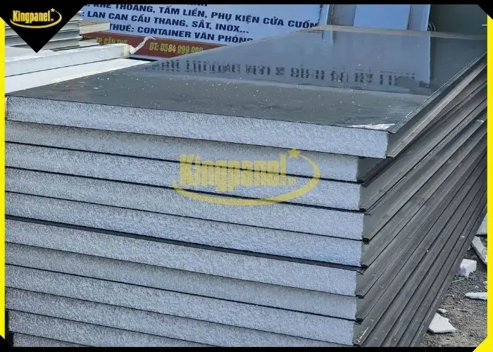 Tấm panel eps màu xám lông chuột sang đẹp vừa cách âm cách nhiệt