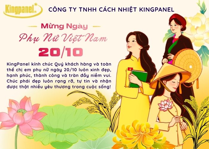 Kingpanel chúc ngày phụ nữ việt nam 20/10