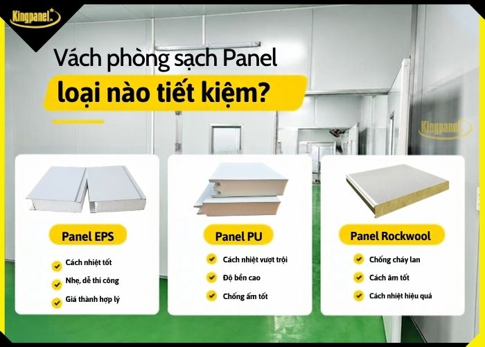 Vách phòng sạch panel chọn loại nào để tieetsn kiệm chi phí